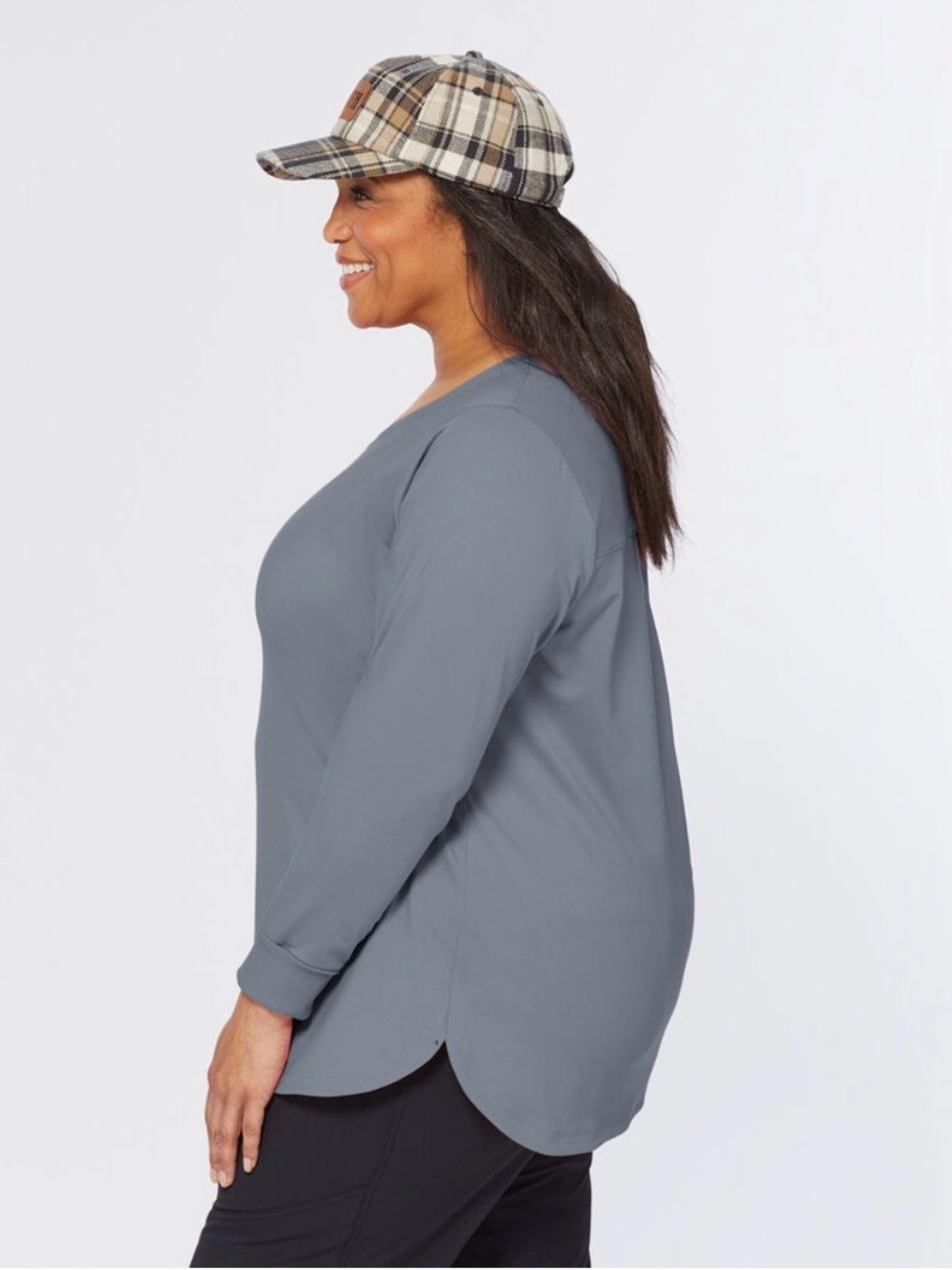 Duluth Trading NEW NoGA Classic Long Sleeve Tee Womens Large Dusty Rose Stretch - Picture 10 of 10